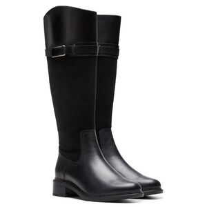 Clarks Black Over the Knee Boots